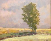 konrad magi Landscape of Viljandi oil painting